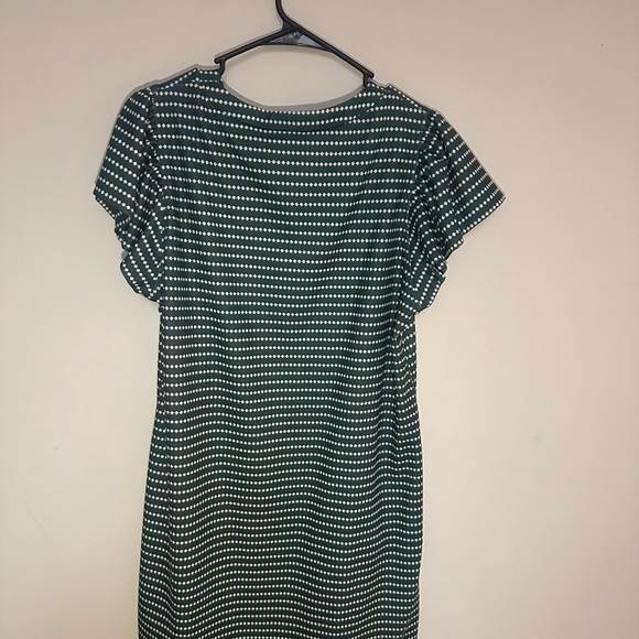 NWOT Green Striped V-Neck Dress - Picture 4 of 4